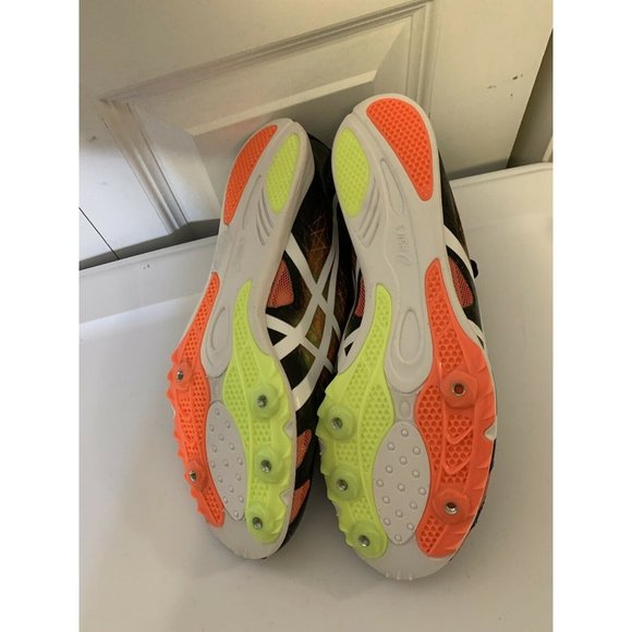 New Asics G604Y Gunlap Black White Track And Field Shoes Men's US‎ 10 - Picture 8 of 8